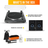 Audio-Technica AT-LP60X Turntable with Monitors and Cleaning Kit