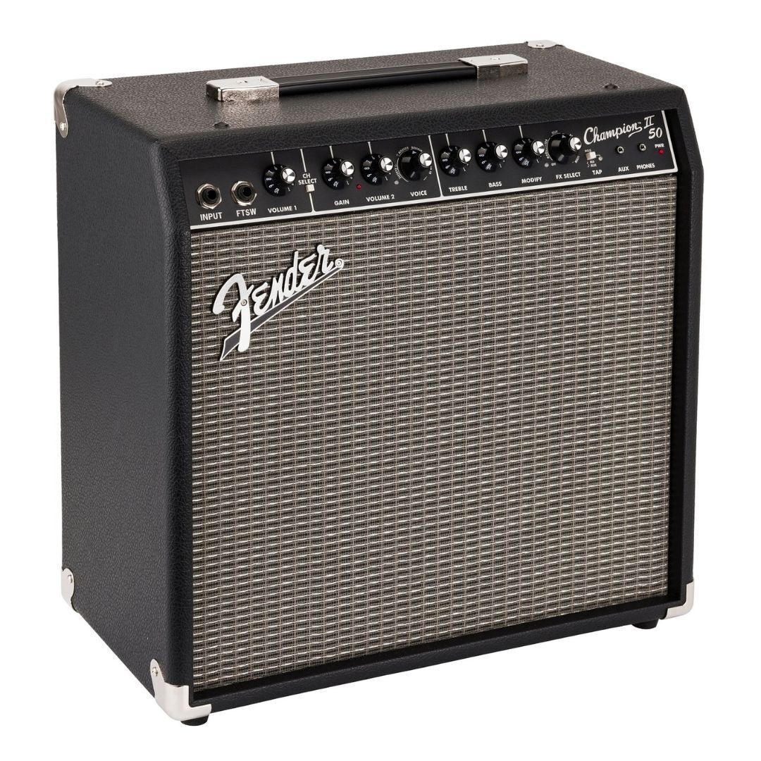 Fender Champion II 50 120V Digital Guitar Amplifier with 12-In Fender Special Design Speaker (Black)