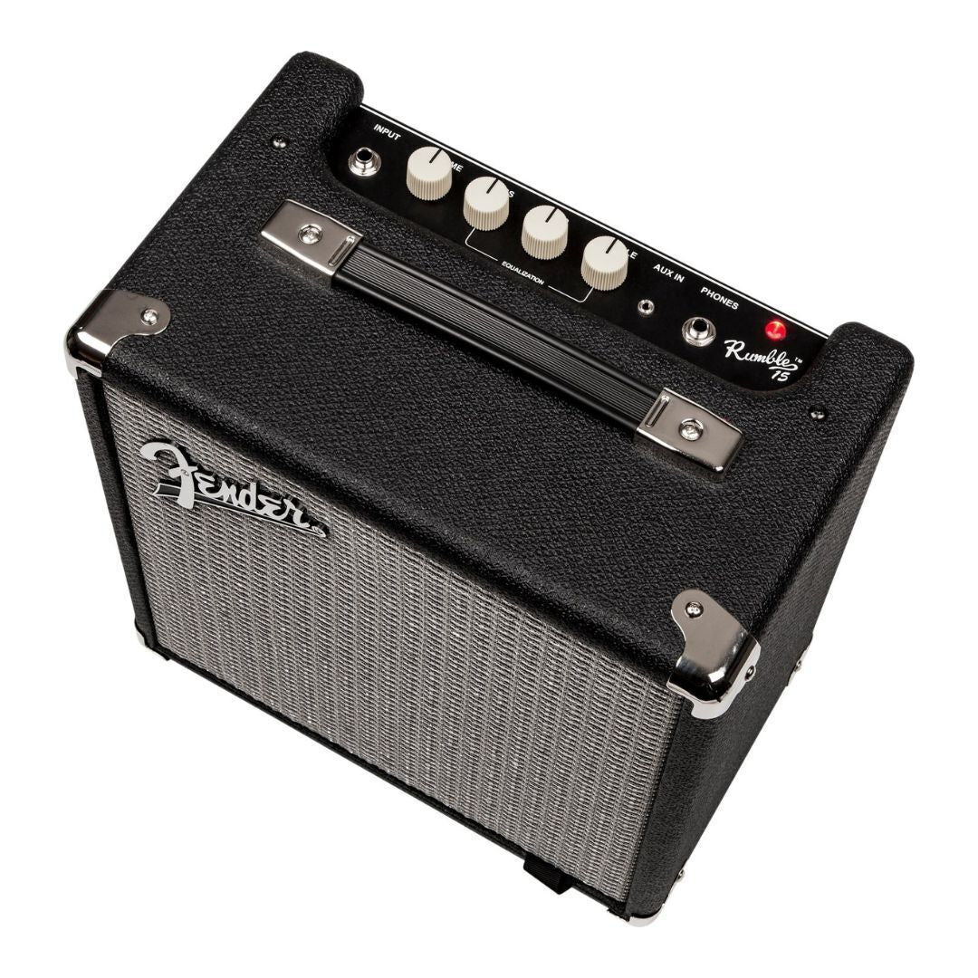 Fender Rumble 15 120V 15-Watt Portable Bass Amplifier with 8-Inch Speaker