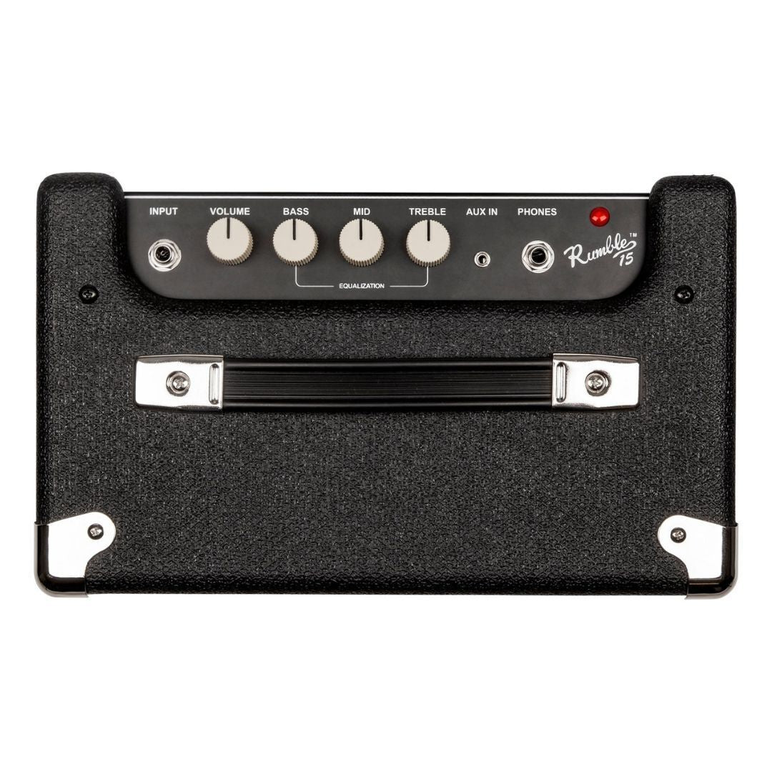 Fender Rumble 15 120V 15-Watt Portable Bass Amplifier with 8-Inch Speaker