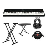 StudioLogic SL88 Studio 88-Key Keyboard with Stand, Bench, Headphones, and Cable