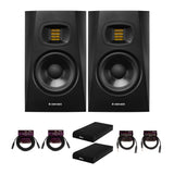 Adam Audio T8V 8 Inch Powered Studio Monitor 2 Pack with Pads Bundle