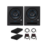PreSonus Eris Pro 6 6-Inch 2-Way Studio Monitors with 1/4-Inch TRS Cables Bundle