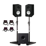 Yamaha HS5 70W Powered Studio Monitor Speaker Pair with Subwoofer Bundle