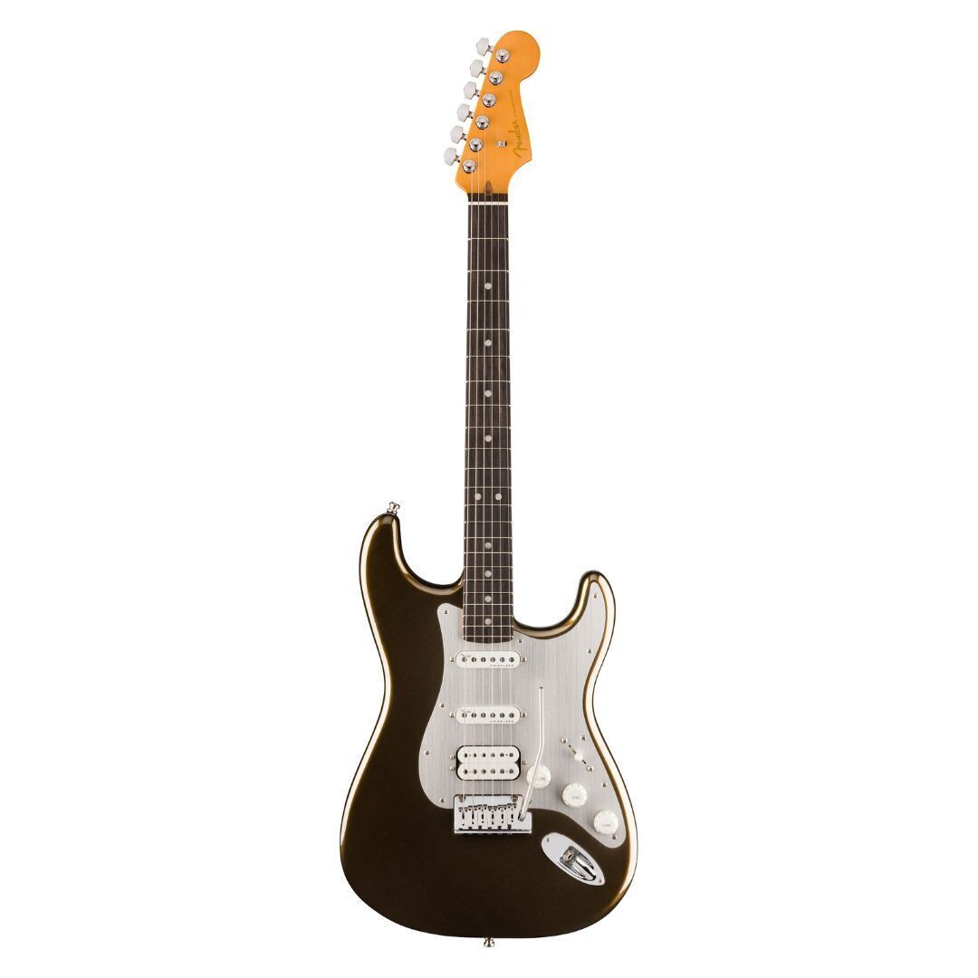 Fender American Ultra II Stratocaster HSS, Ebony Fingerboard, Texas Tea