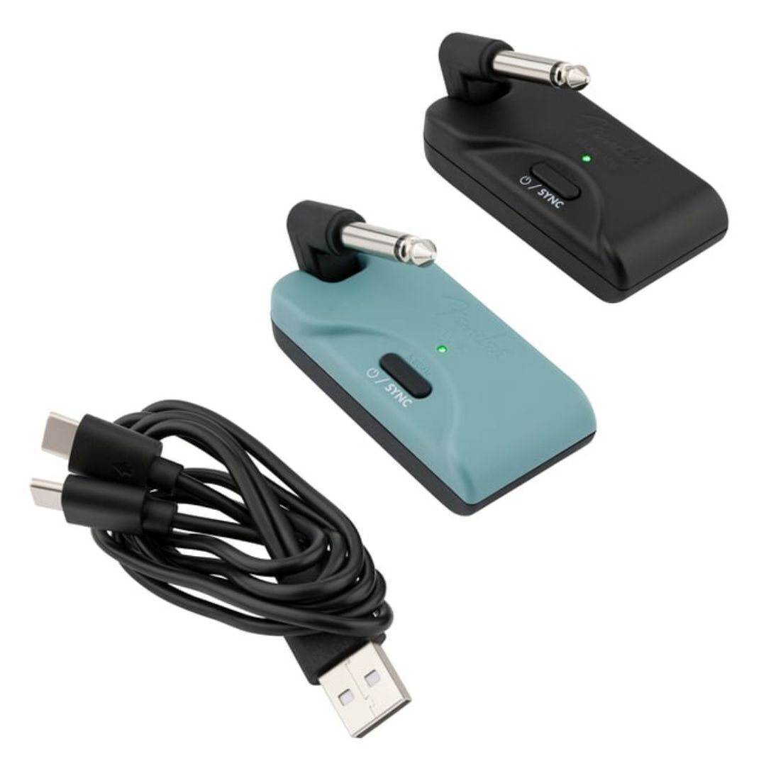 Fender Telepath Wireless System, Mystic Ice Blue and Black