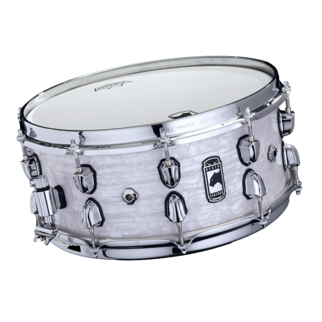 Mapex Black Panther Heritage Snare Drum - 6 x 14-inch - White Strata
