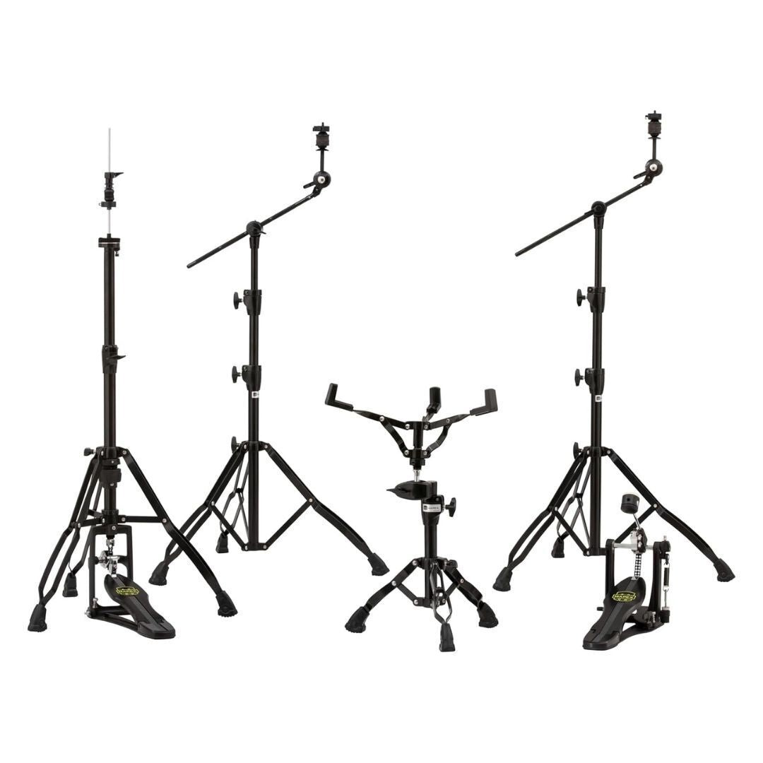 Mapex HP8005EB Armory 5-Piece Hardware Pack with Double-Braced Stands (Black Plated)