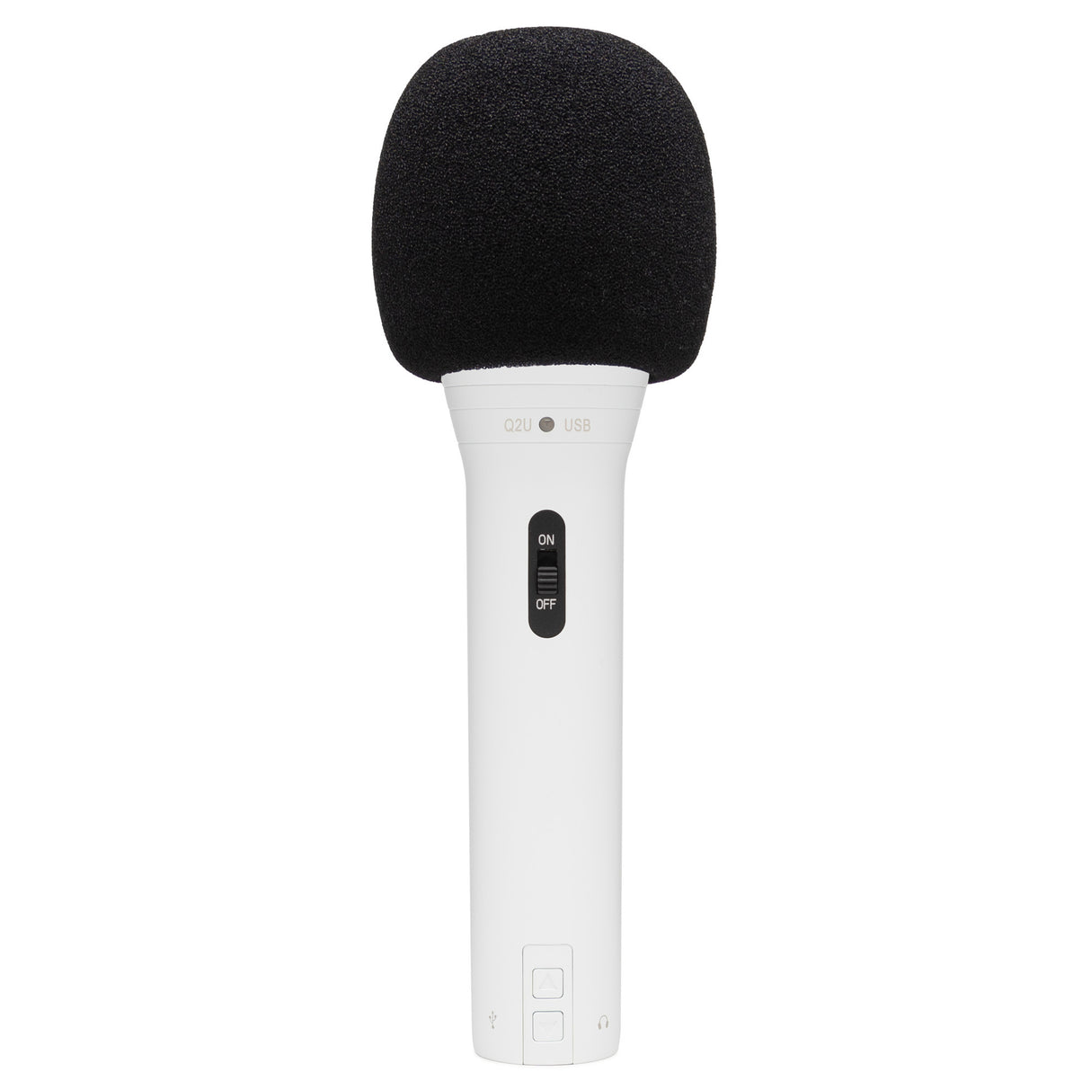 Samson Q2U Handheld Dynamic USB Microphone Recording and Podcasting Pack (White)