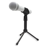 Samson Q2U Handheld Dynamic USB Microphone Recording and Podcasting Pack (White)