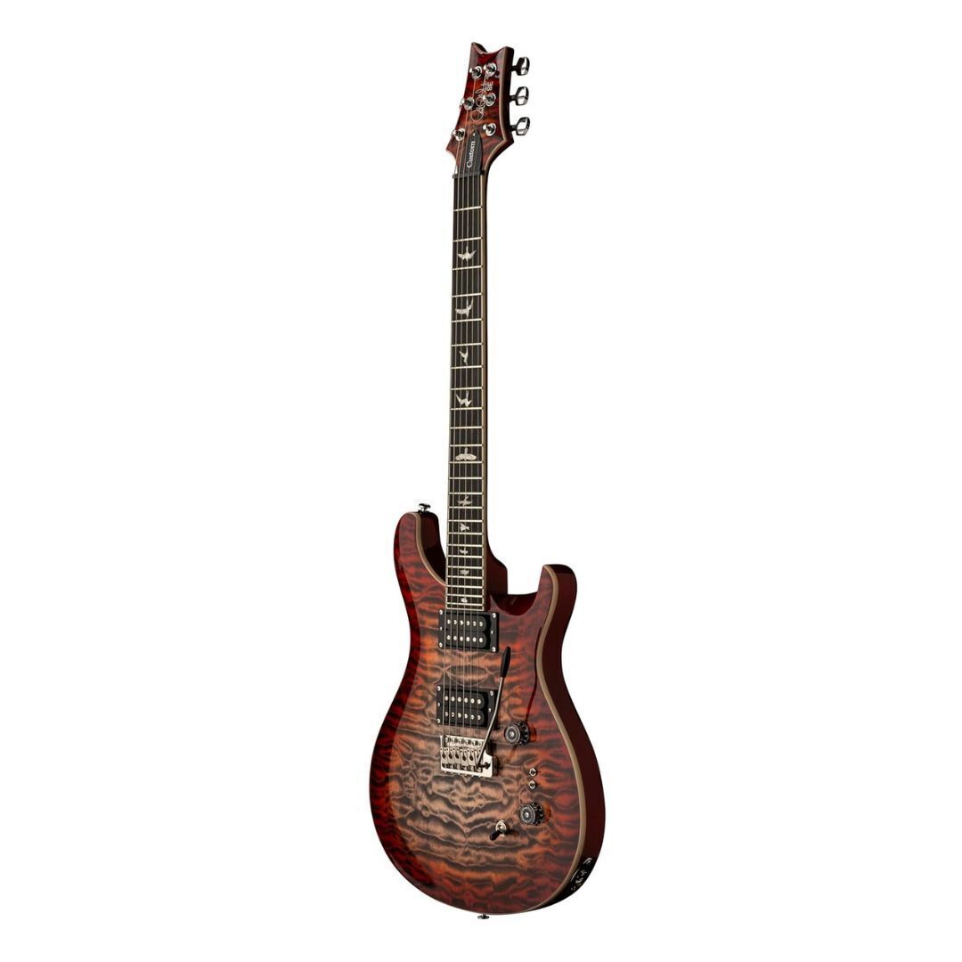 PRS SE Custom 24-08 - Quilt Top Electric Guitar -  Charcoal Cherry Burst