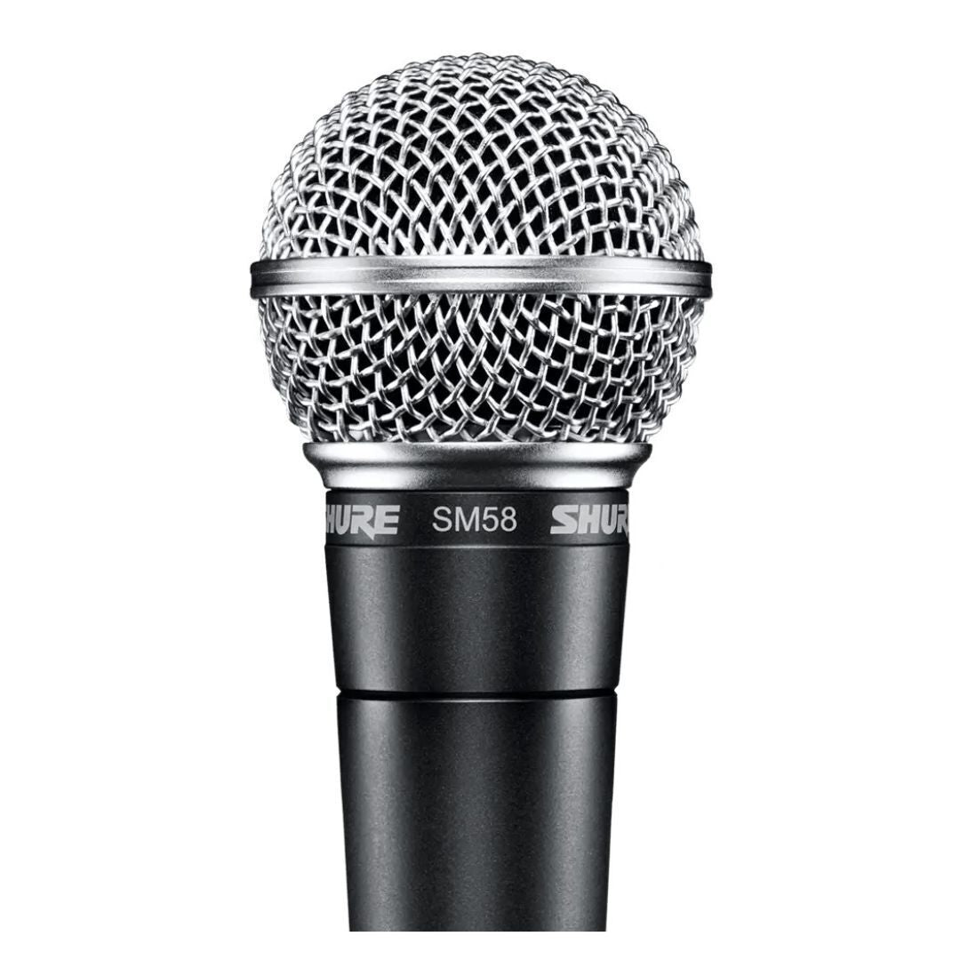 Shure SM58-CN Cardioid Dynamic Vocal Microphone with 25' XLR, Shock mount Bundle