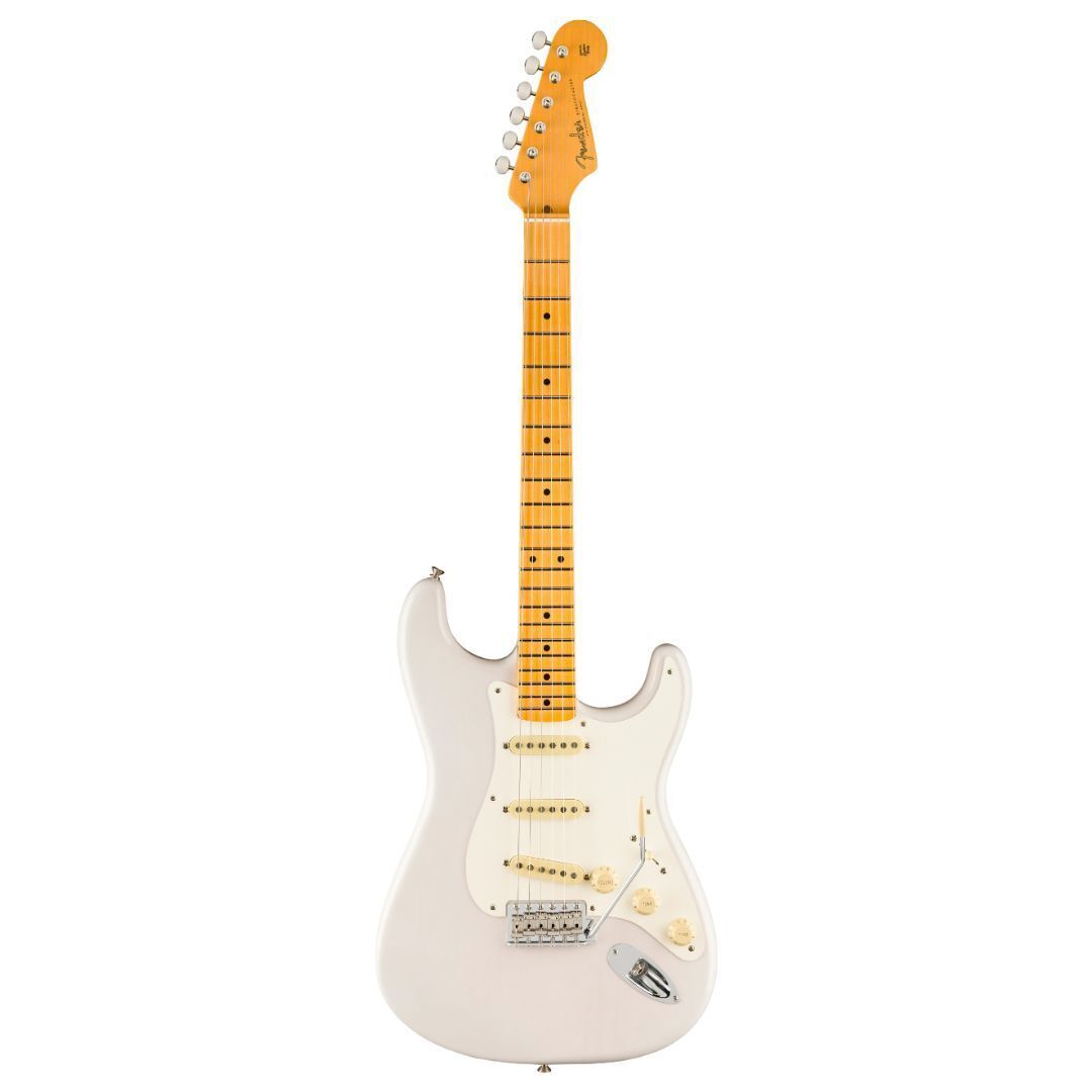 Fender Eric Johnson Stratocaster Guitar, Maple Fretboard - White Blonde