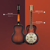 Gretsch 6-String Acoustic-Electric Resonator Guitar (2-Color Sunburst)