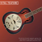 Gretsch G9241 Mahogany Round Neck Acoustic-Electric Resonator Guitar (2-Color Sunburst) Bundle