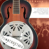 Gretsch G9220 Bobtail Round-Neck Resonator Guitar, 2-Color Sunburst