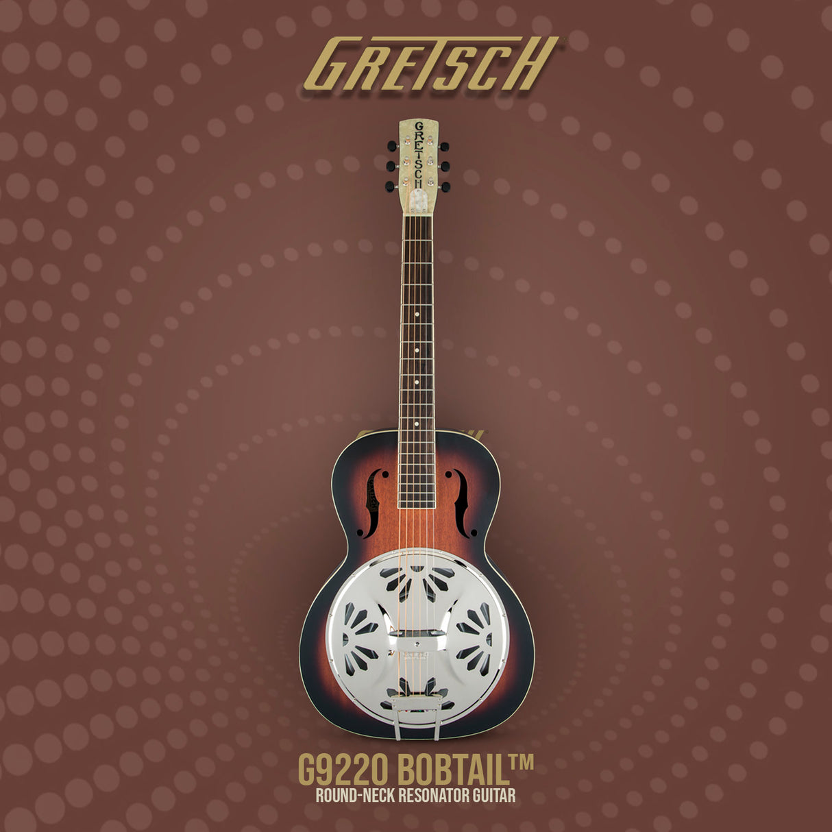 Gretsch G9220 Bobtail Round-Neck Resonator Guitar, 2-Color Sunburst
