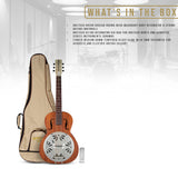 Gretsch G9200 Boxcar Round-Neck Mahogany Body Resonator 6-String Guitar Bundle