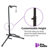 FocusProAudio FPA-TGS1 Tripod Acoustic and Electric Guitar Stand (Black)