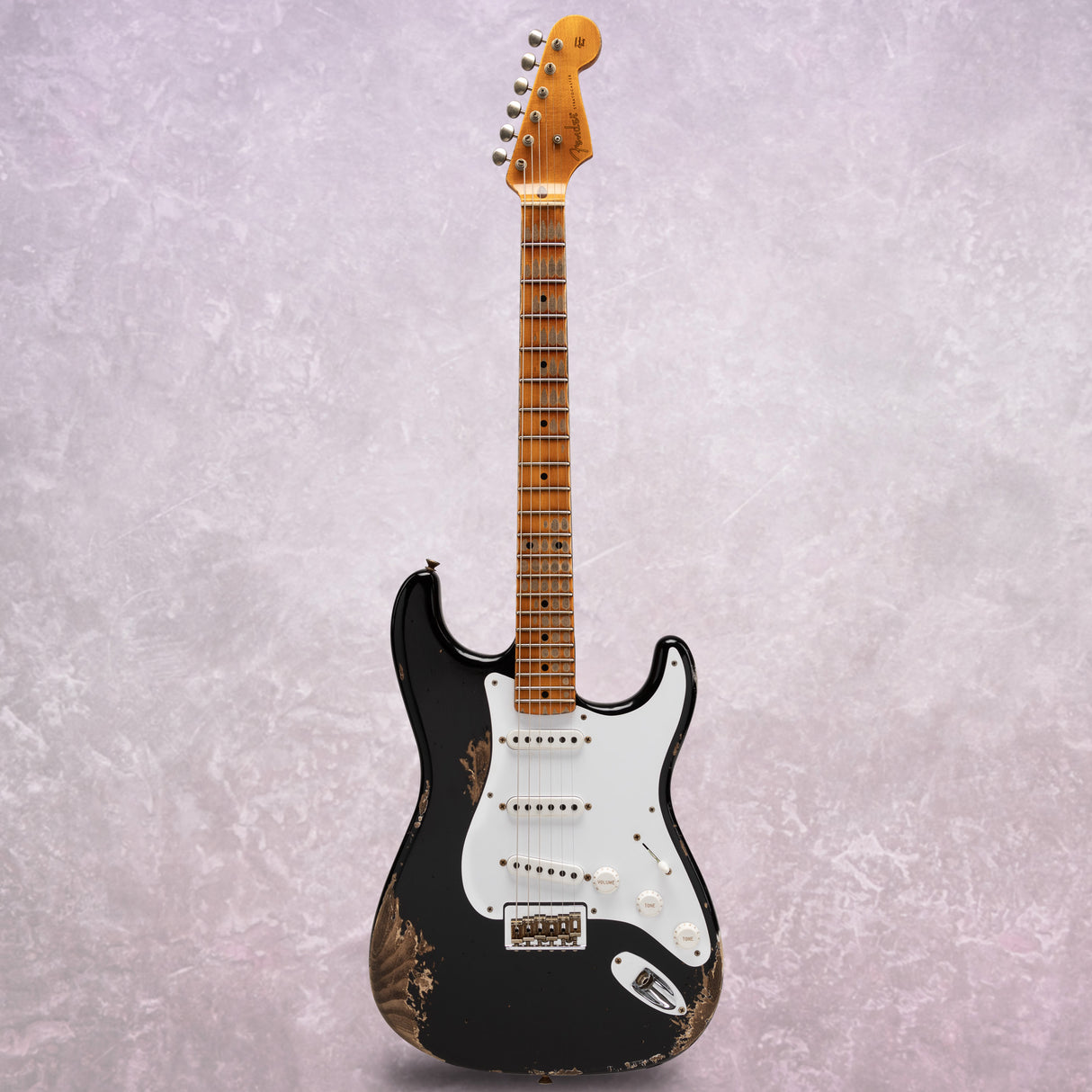 Fender Custom Shop Ltd. Ed. '54 Hardtail Stratocaster Heavy Relic, Aged Black