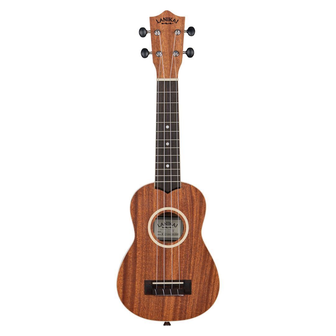Lanikai Okoume Soprano with binding and gig bag