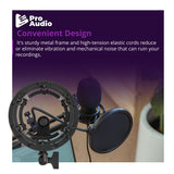 FocusProAudio Shock Mount for Blue Yeti and Yeti Pro Microphones (Black)