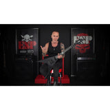 ESP LTD HEX-6 Nergal Signature Electric Guitar in Black Satin