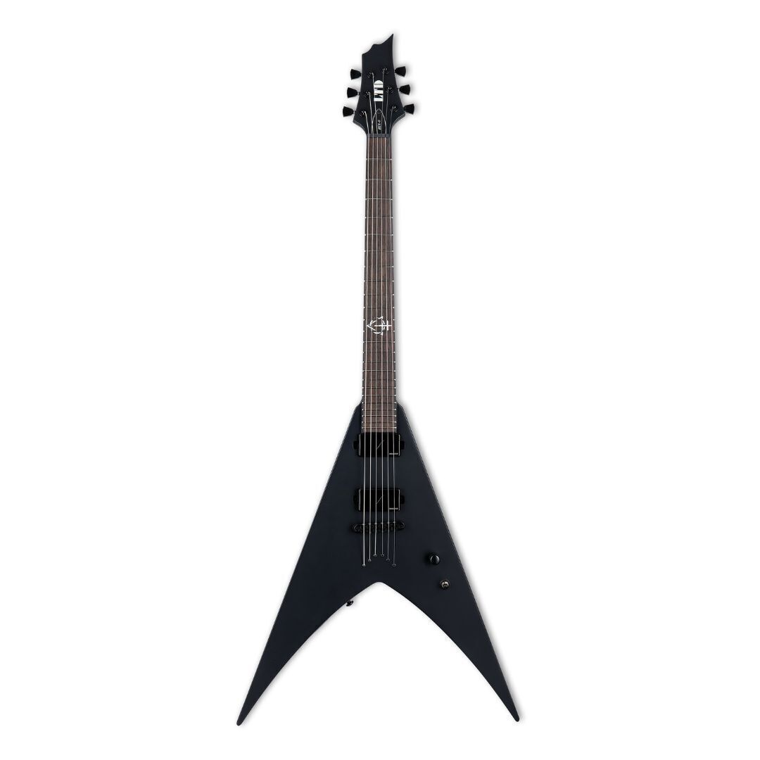 ESP LTD HEX-6 Nergal Signature Electric Guitar in Black Satin