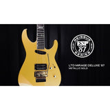 ESP LTD Mirage Deluxe '87 Electric Guitar in Metallic Gold