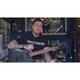 ESP LTD VOLSUNG-200 Lars Frederiksen Signature Electric Guitar in Black Satin