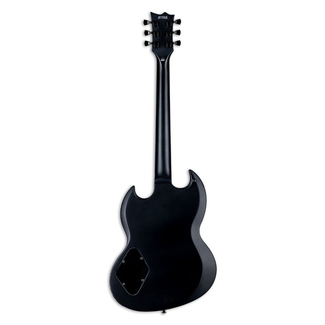ESP LTD VOLSUNG-200 Lars Frederiksen Signature Electric Guitar in Black Satin