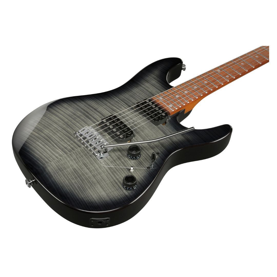 Ibanez AZ24S1F Standard 6-String Right-Handed Electric Guitar (Transparent Black Sunburst)