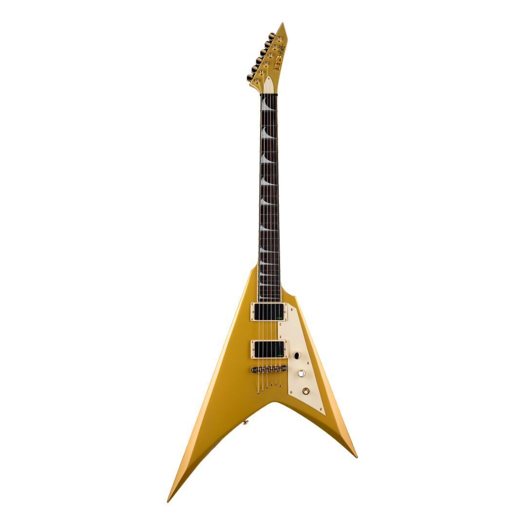 ESP LTD KH-V Kirk Hammett Signature Electric Guitar - Metallic Gold- B-Stock