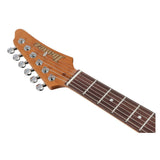 Ibanez AZ Prestige 6str Electric Guitar w/Case - Ivy Green Metallic Flat