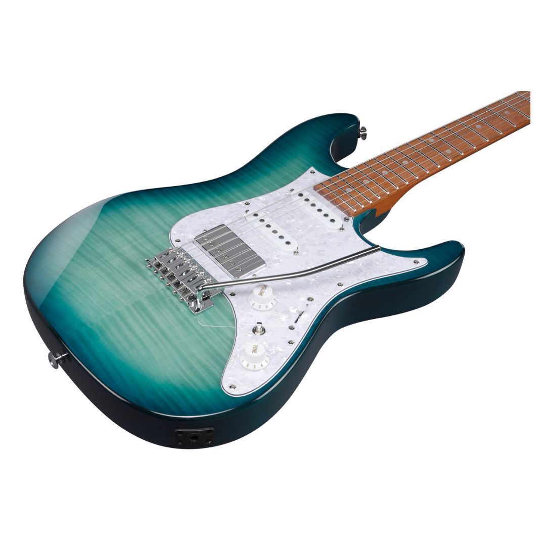 Ibanez AZ Standard 6str Electric Guitar - Transparent Turquoise Burst