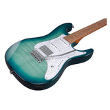 Ibanez AZ Standard 6str Electric Guitar - Transparent Turquoise Burst