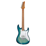 Ibanez AZ Standard 6str Electric Guitar - Transparent Turquoise Burst