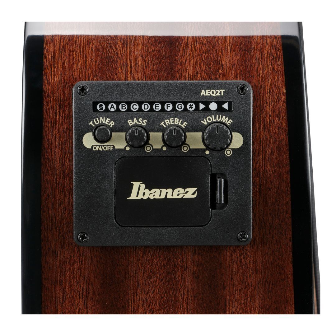 Ibanez AEGB25E Transparent Black Burst High Bloss ACEL Bass Guitar