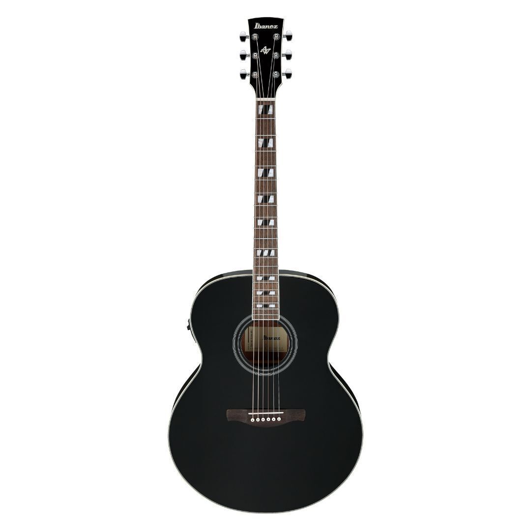 Ibanez AJ70M1E Black High Gloss AE Guitar
