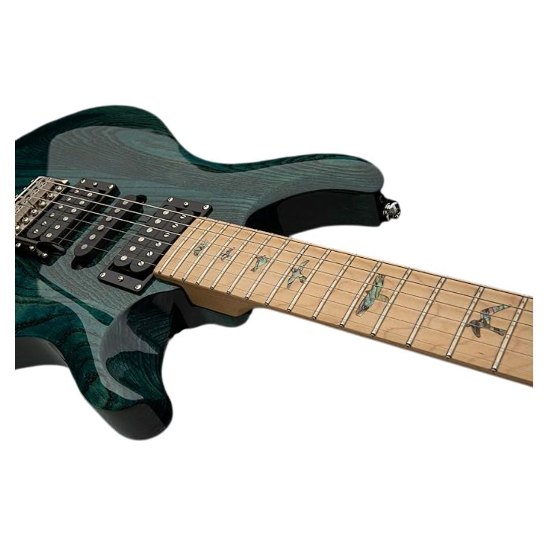 PRS SE Swamp Ash Special 6 String Electric Iri Blue Guitar with Maple Fretboard