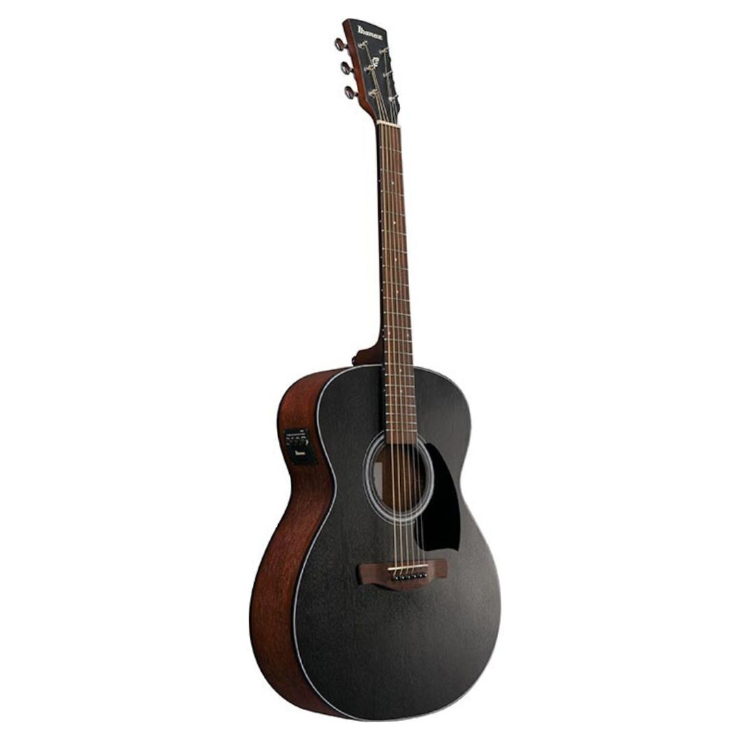 Ibanez PC54E Weathered Black Open Pore Top, Open Pore Natural Back Guitar