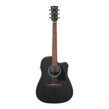 Ibanez PF54CE Weathered Black Open Pore Top, Open Pore Natural Back Guitar