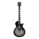 ESP LTD EC-01FT QM  Electric  Guitar in CHARCOAL BURST SATIN TEARDROP