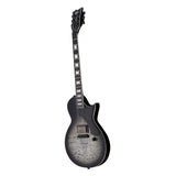 ESP LTD EC-01FT QM  Electric  Guitar in CHARCOAL BURST SATIN TEARDROP