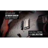 ESP LTD EC-01FT QM  Electric  Guitar in CHARCOAL BURST SATIN TEARDROP