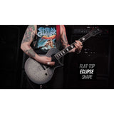 ESP LTD EC-01FT QM  Electric  Guitar in CHARCOAL BURST SATIN TEARDROP