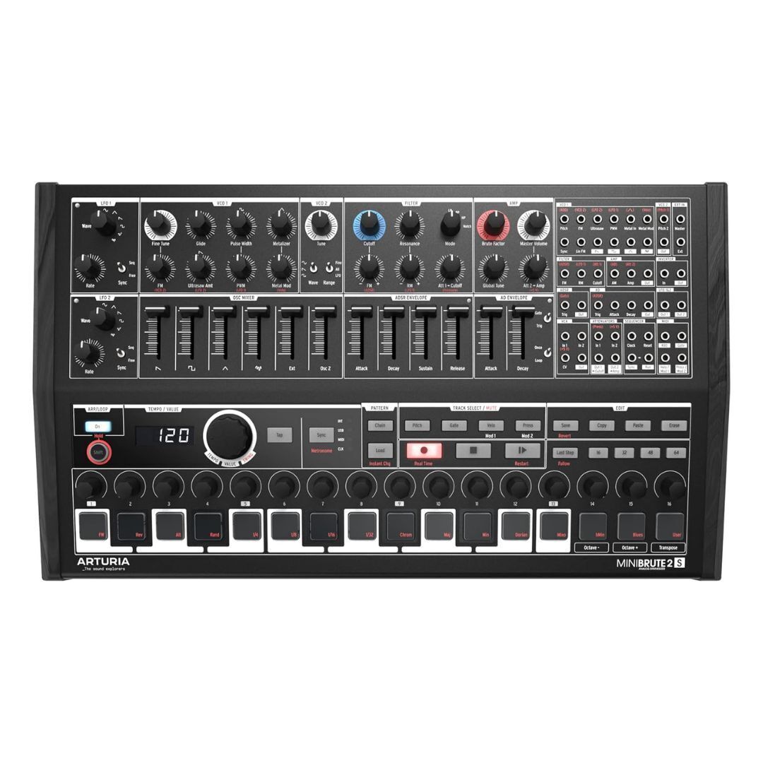 Arturia MiniBrute 2S Semi-Modular Analog Synthesizer and Step Sequencer