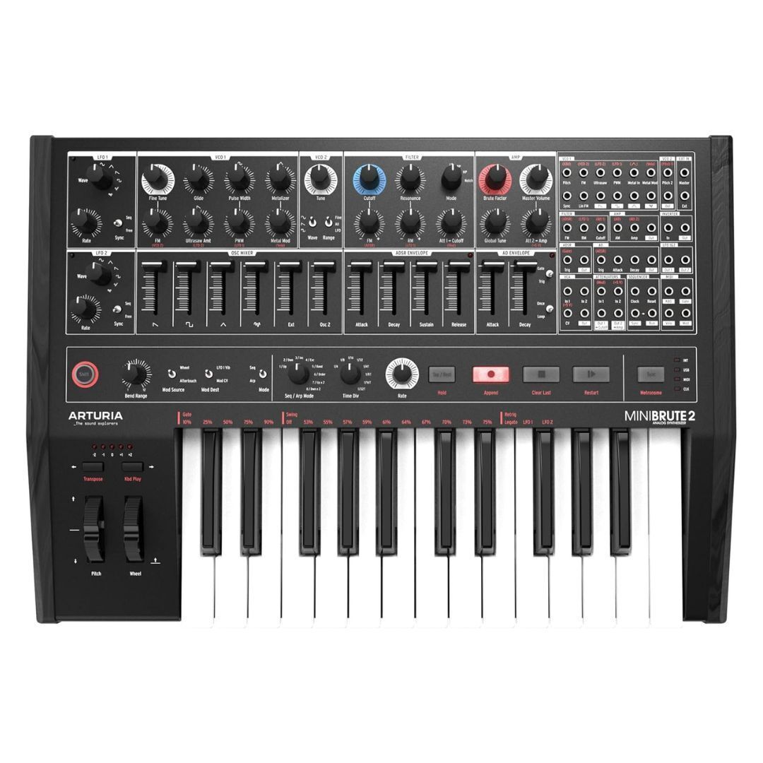 Arturia MiniBrute 2 Semi-Modular Analog Synthesizer and Step Sequencer