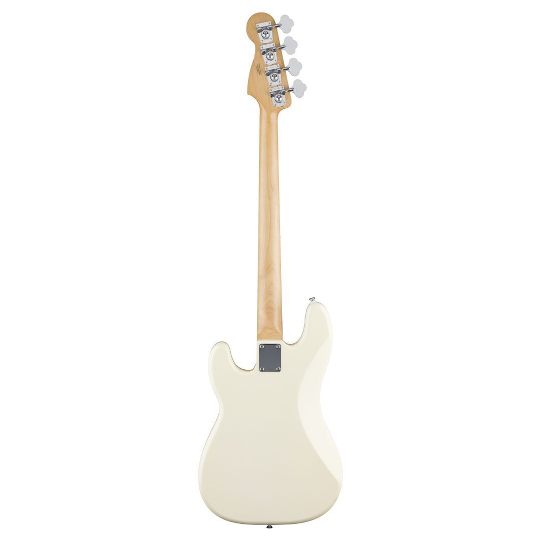 Fender Standard Precision Bass, Maple Fingerboard, Black Pickguard,Olympic White