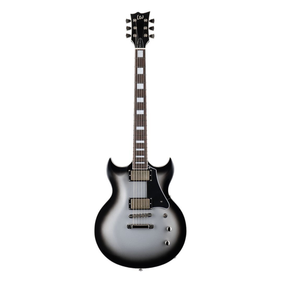 ESP LTD Bill Kelliher Royal Shiva, Silver Sunburst with Case